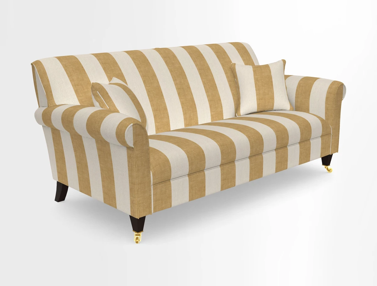 Petworth 3 Seater Sofa in Mulberry Flying Ducks