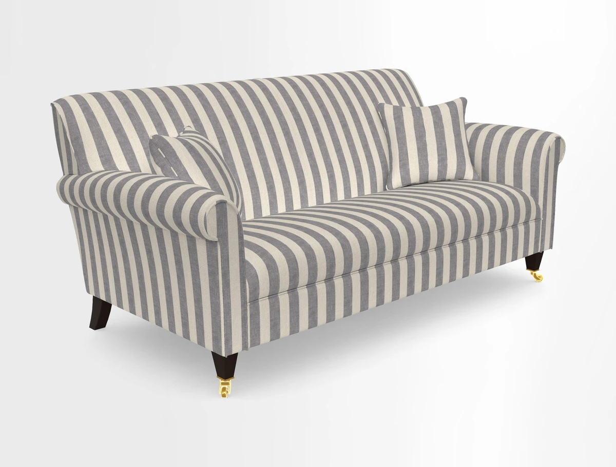 Petworth 3 Seater Sofa in Mulberry Flying Ducks
