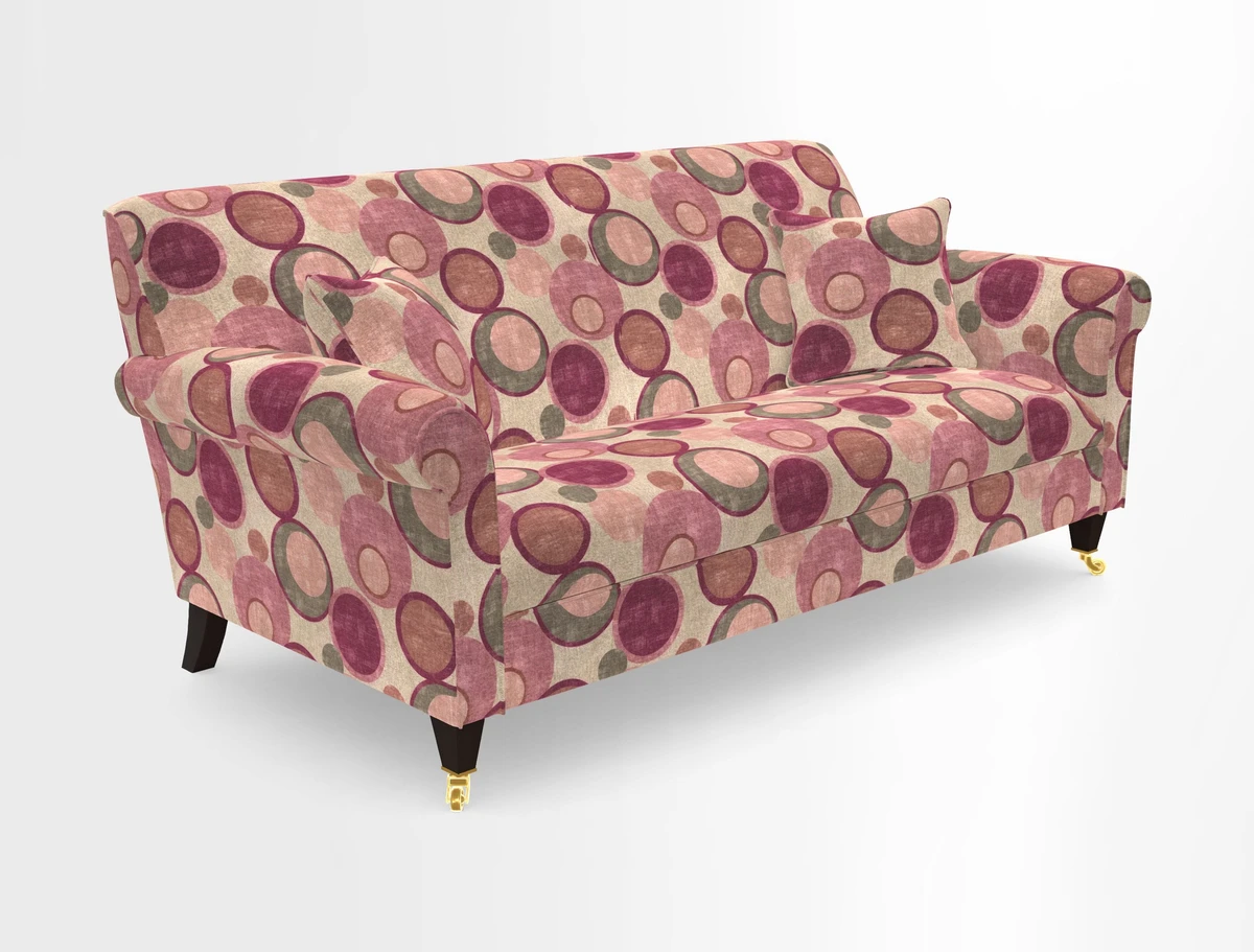 Petworth 3 Seater Sofa in Mulberry Flying Ducks