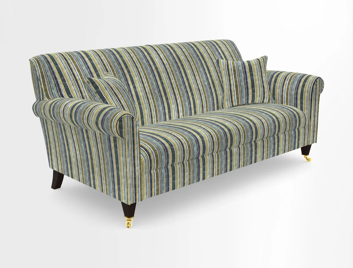 Petworth 3 Seater Sofa in Mulberry Flying Ducks