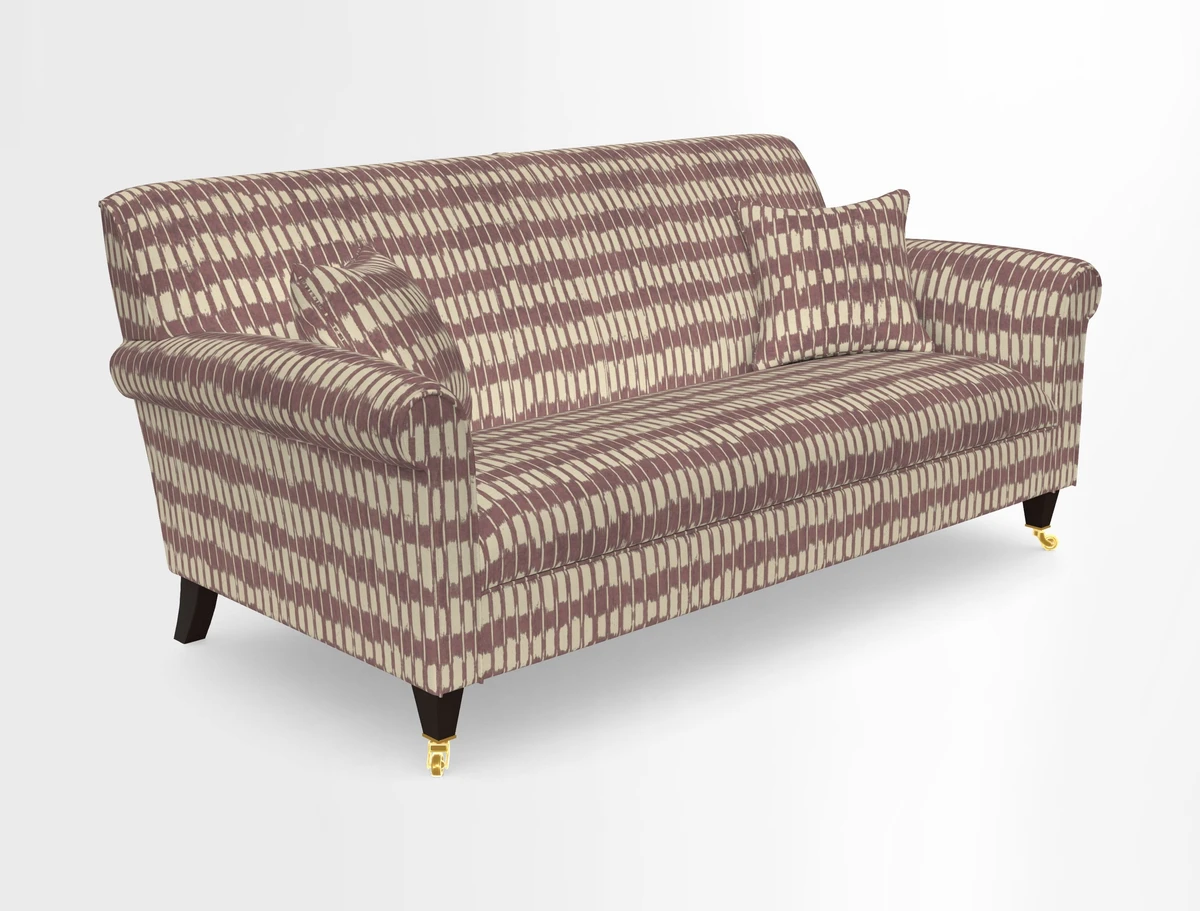 Petworth 3 Seater Sofa in Mulberry Flying Ducks