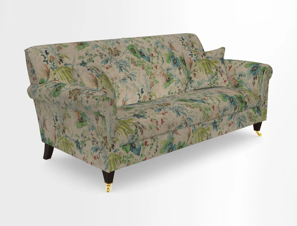 Petworth 3 Seater Sofa in Mulberry Flying Ducks