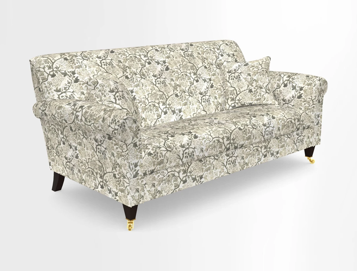Petworth 3 Seater Sofa in Mulberry Flying Ducks