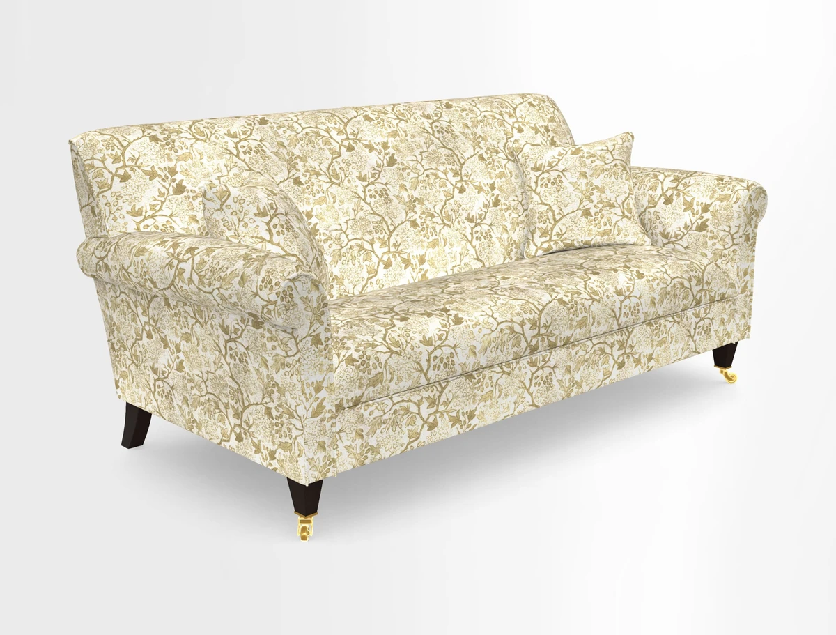 Petworth 3 Seater Sofa in Mulberry Flying Ducks