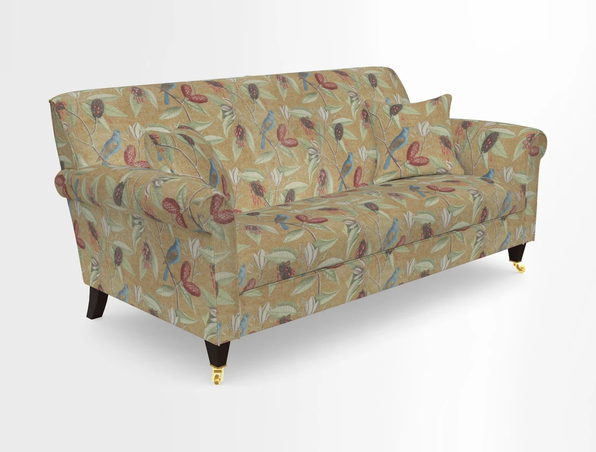 Petworth 3 Seater Sofa in Mulberry Flying Ducks