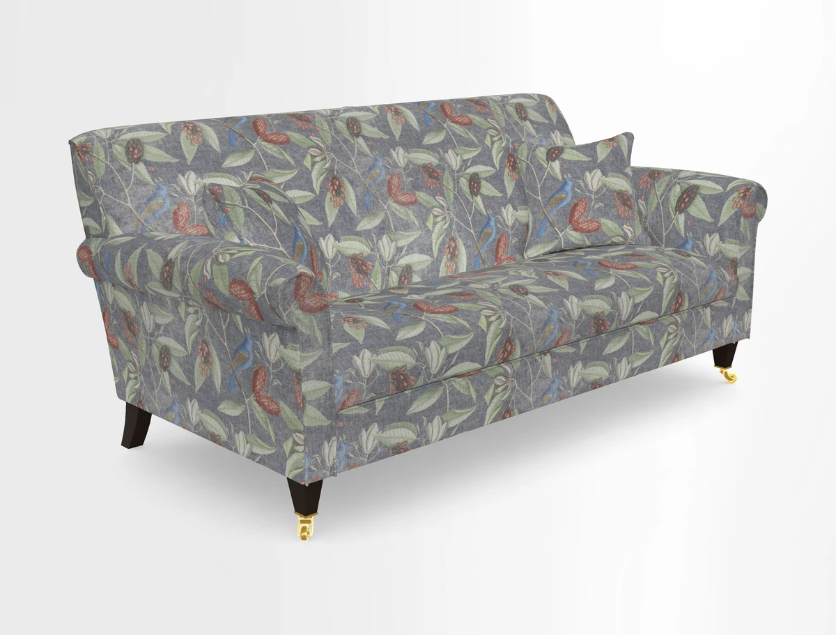 Petworth 3 Seater Sofa in Mulberry Flying Ducks