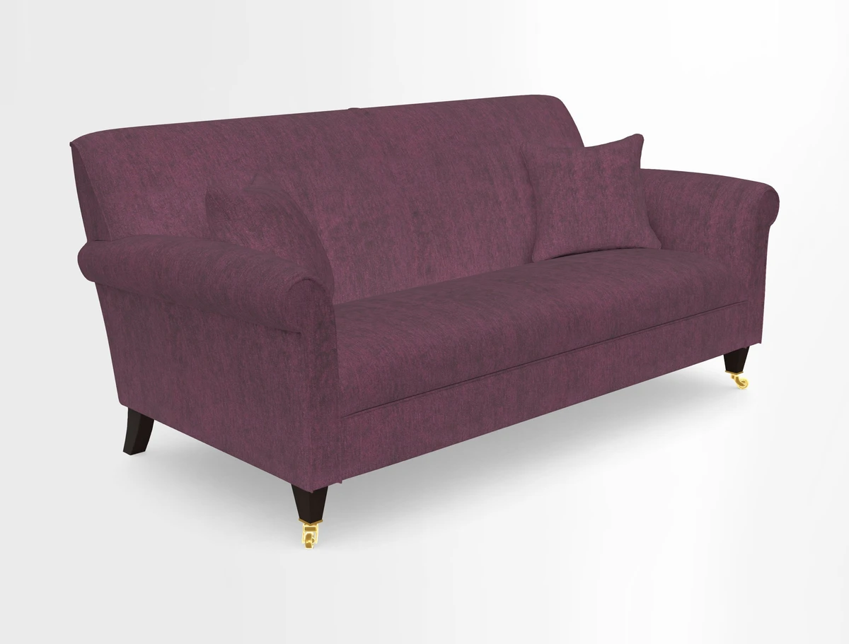 Petworth 3 Seater Sofa in Mulberry Flying Ducks