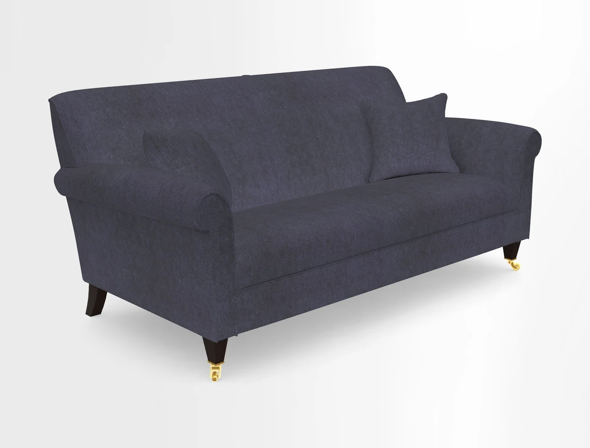 Petworth 3 Seater Sofa in Mulberry Flying Ducks