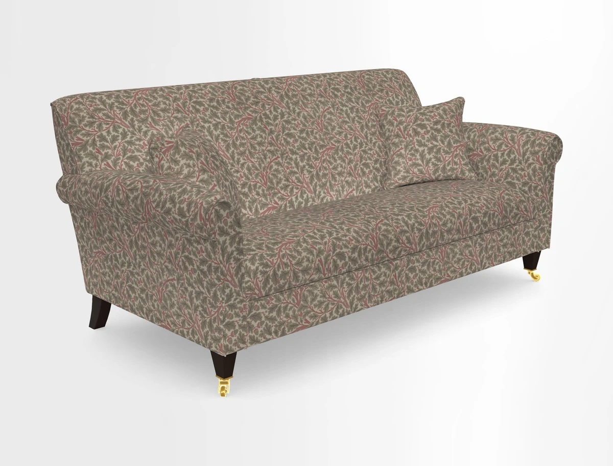 Petworth 3 Seater Sofa in Mulberry Flying Ducks