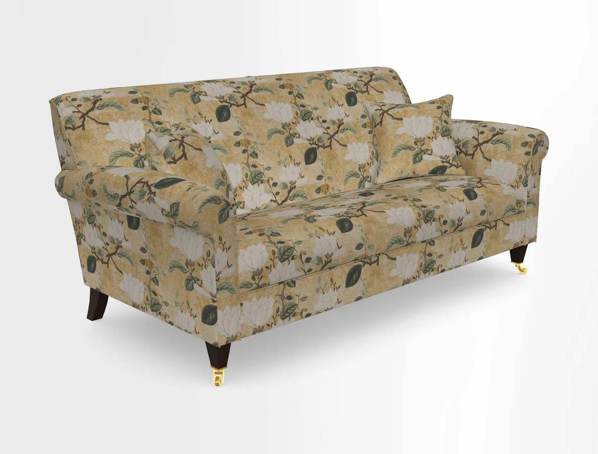 Petworth 3 Seater Sofa in Mulberry Flying Ducks