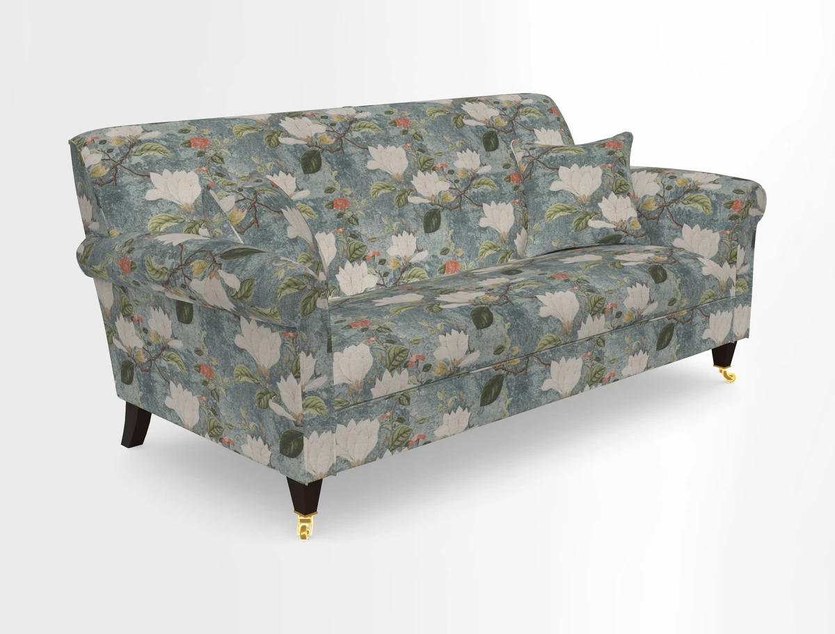 Petworth 3 Seater Sofa in Mulberry Flying Ducks