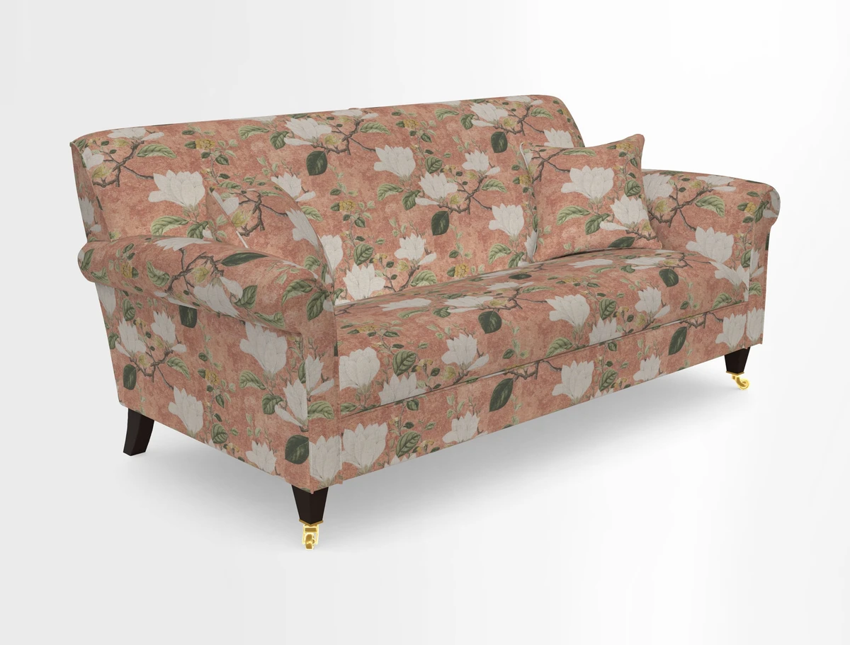 Petworth 3 Seater Sofa in Mulberry Flying Ducks