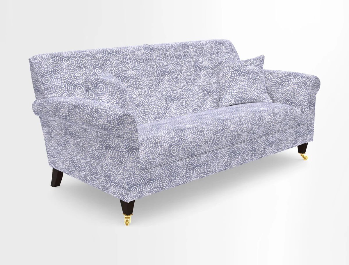 Petworth 3 Seater Sofa in Mulberry Flying Ducks