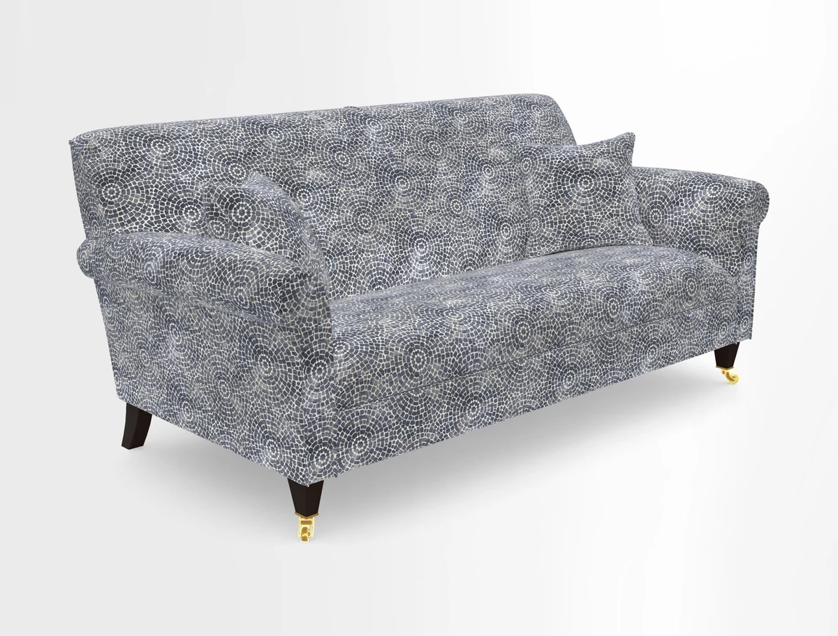 Petworth 3 Seater Sofa in Mulberry Flying Ducks