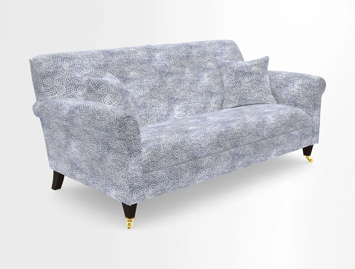 Petworth 3 Seater Sofa in Mulberry Flying Ducks