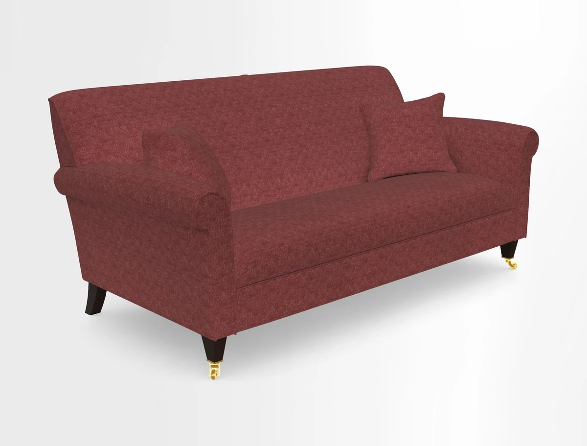 Petworth 3 Seater Sofa in Mulberry Flying Ducks