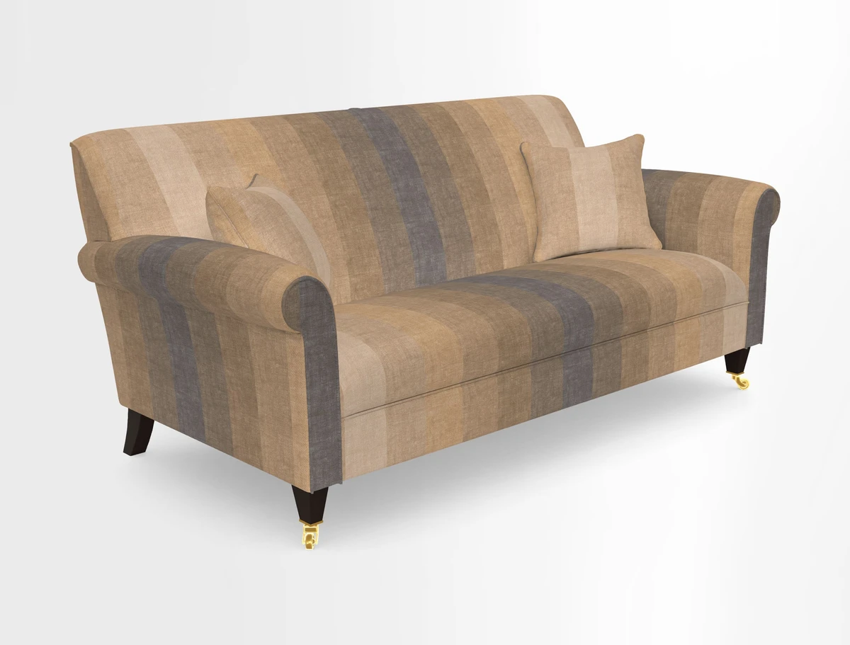 Petworth 3 Seater Sofa in Mulberry Flying Ducks