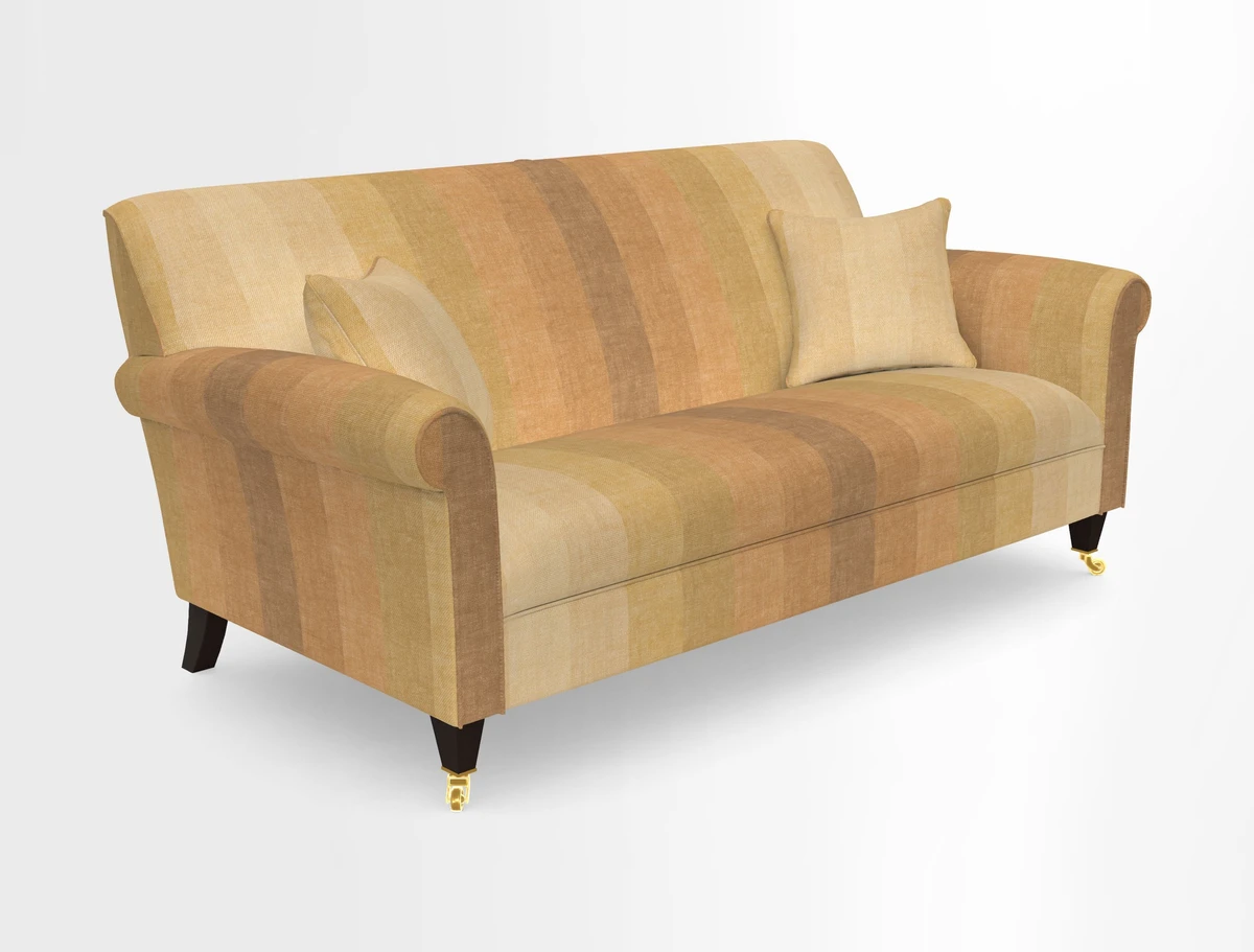 Petworth 3 Seater Sofa in Mulberry Flying Ducks
