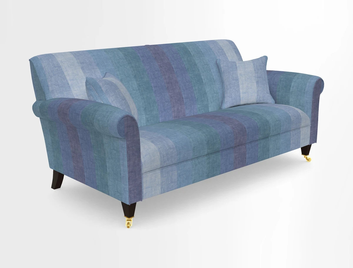Petworth 3 Seater Sofa in Mulberry Flying Ducks