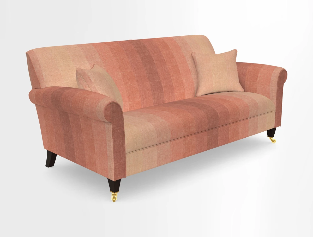 Petworth 3 Seater Sofa in Mulberry Flying Ducks