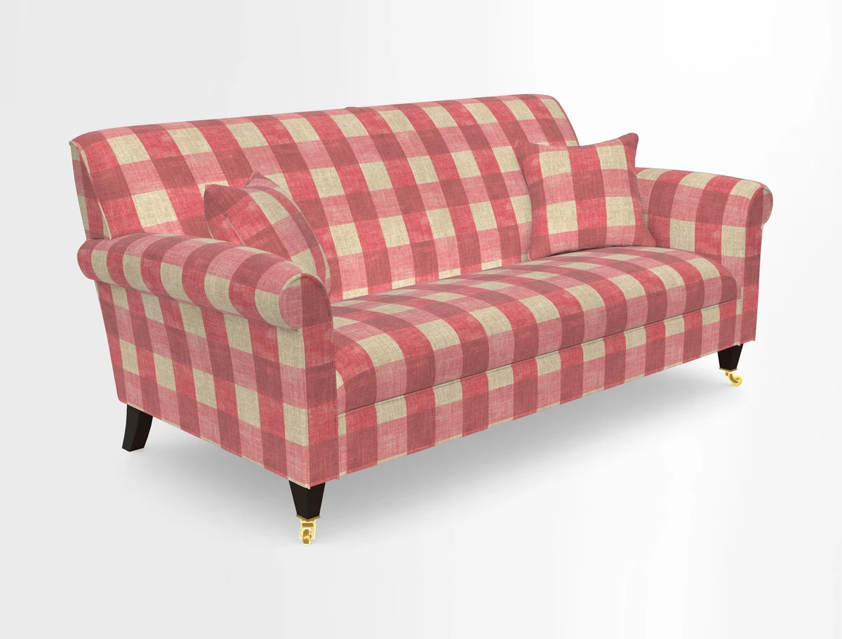 Petworth 3 Seater Sofa in Mulberry Flying Ducks