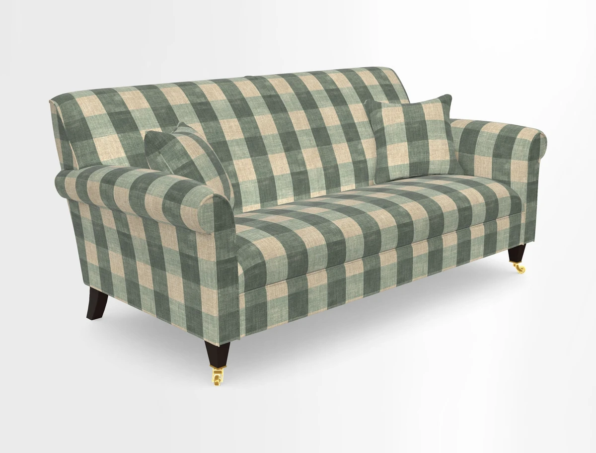 Petworth 3 Seater Sofa in Mulberry Flying Ducks