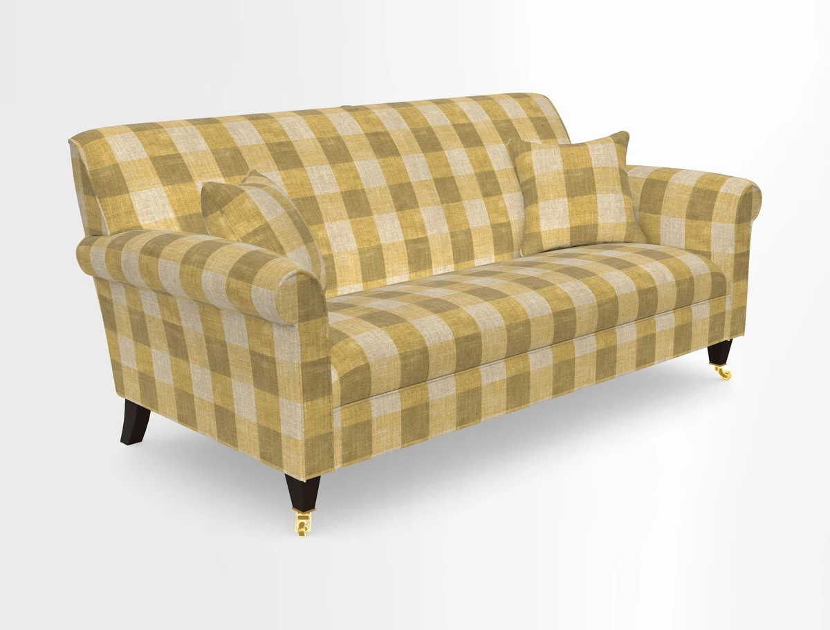 Petworth 3 Seater Sofa in Mulberry Flying Ducks