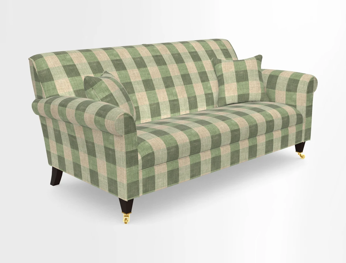 Petworth 3 Seater Sofa in Mulberry Flying Ducks