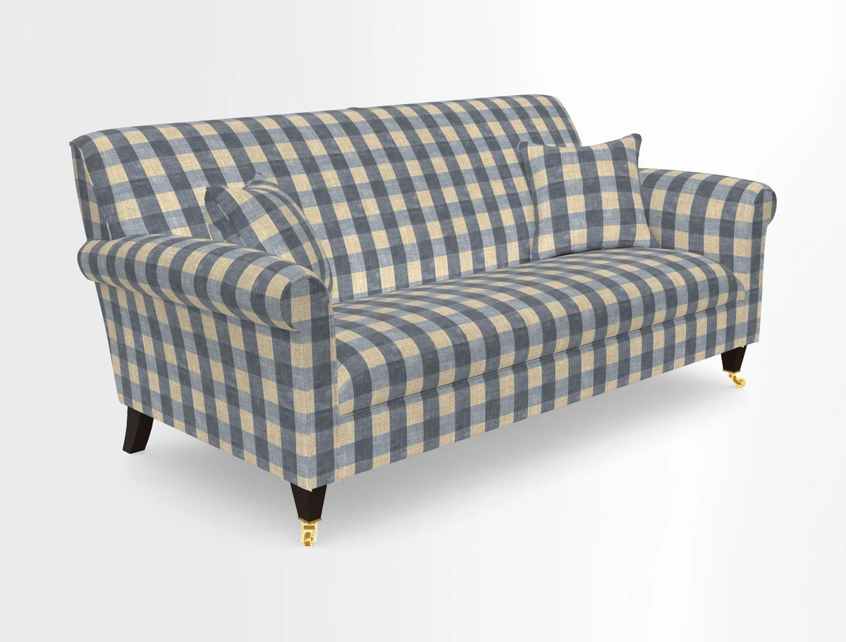 Petworth 3 Seater Sofa in Mulberry Flying Ducks