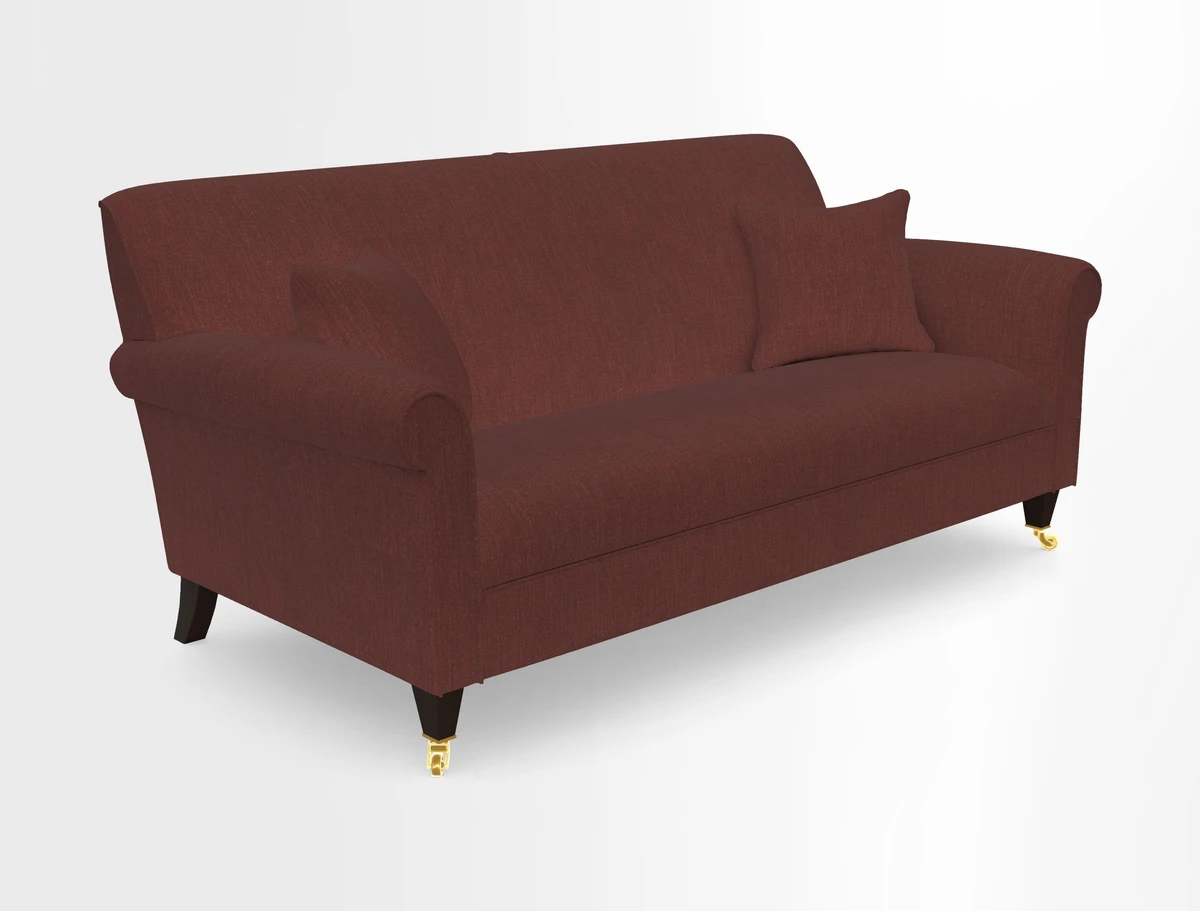 Petworth 3 Seater Sofa in Mulberry Flying Ducks