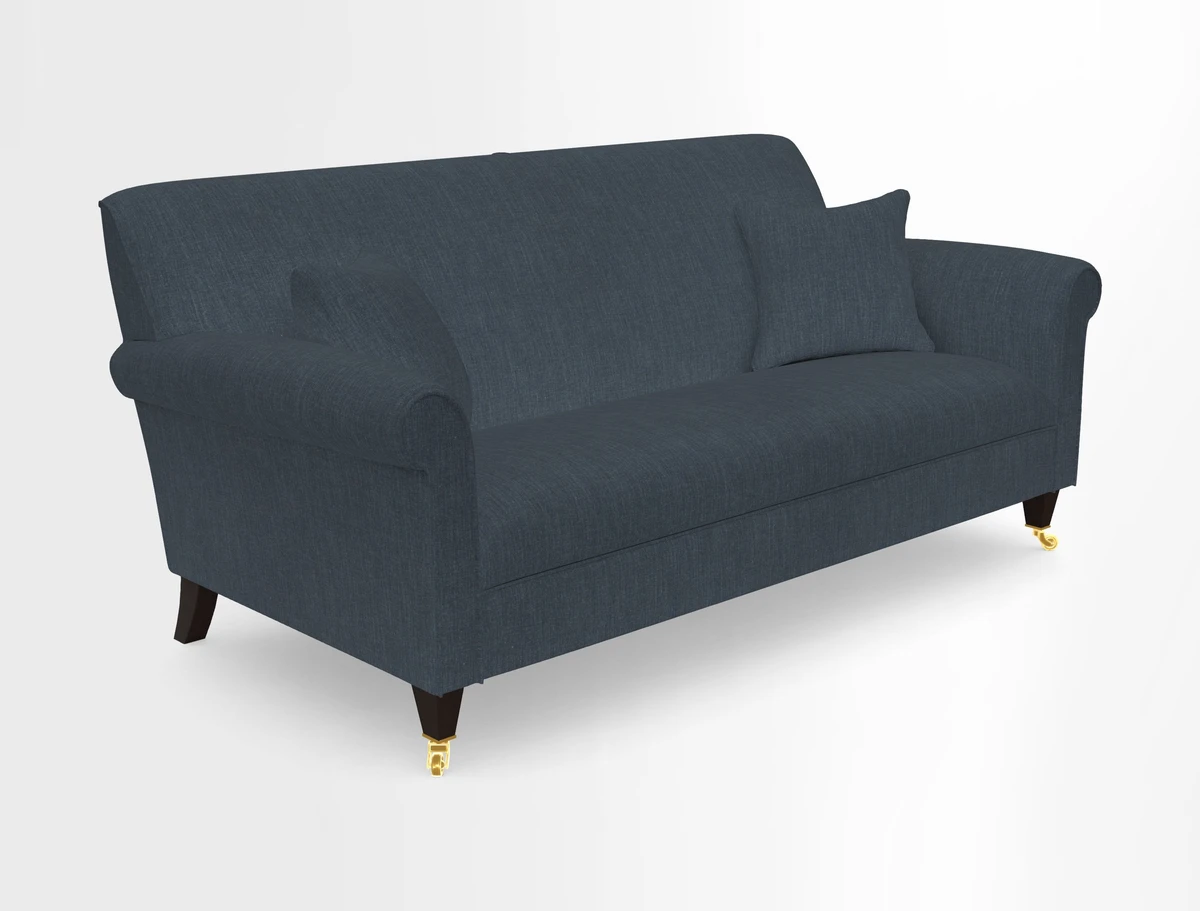 Petworth 3 Seater Sofa in Mulberry Flying Ducks
