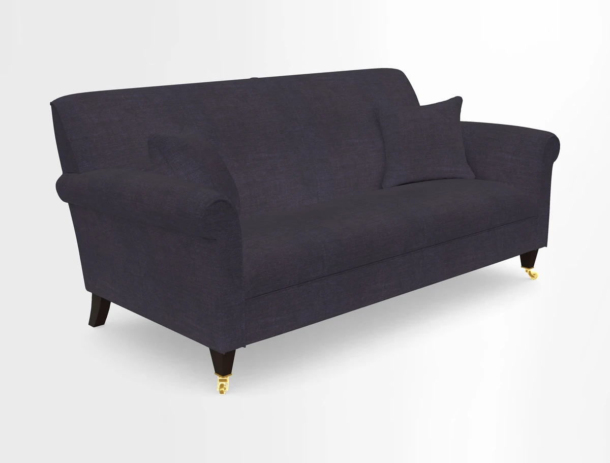 Petworth 3 Seater Sofa in Mulberry Flying Ducks
