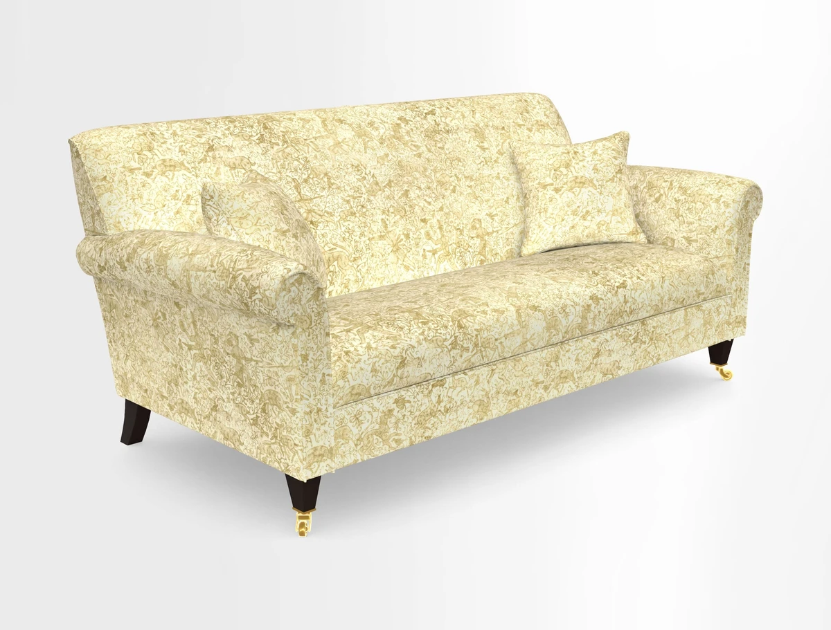 Petworth 3 Seater Sofa in Mulberry Flying Ducks