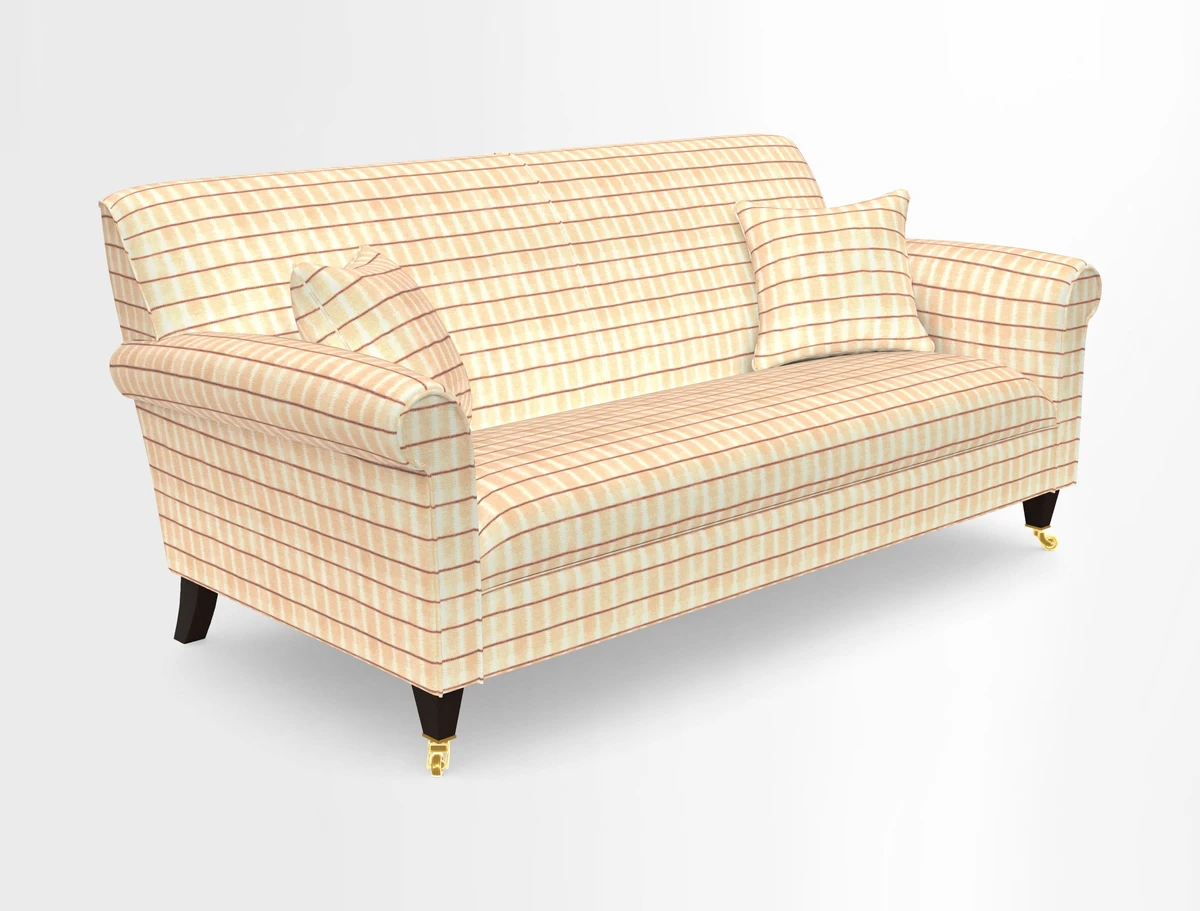 Petworth 3 Seater Sofa in Mulberry Flying Ducks