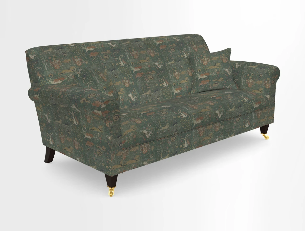 Petworth 3 Seater Sofa in Mulberry Flying Ducks
