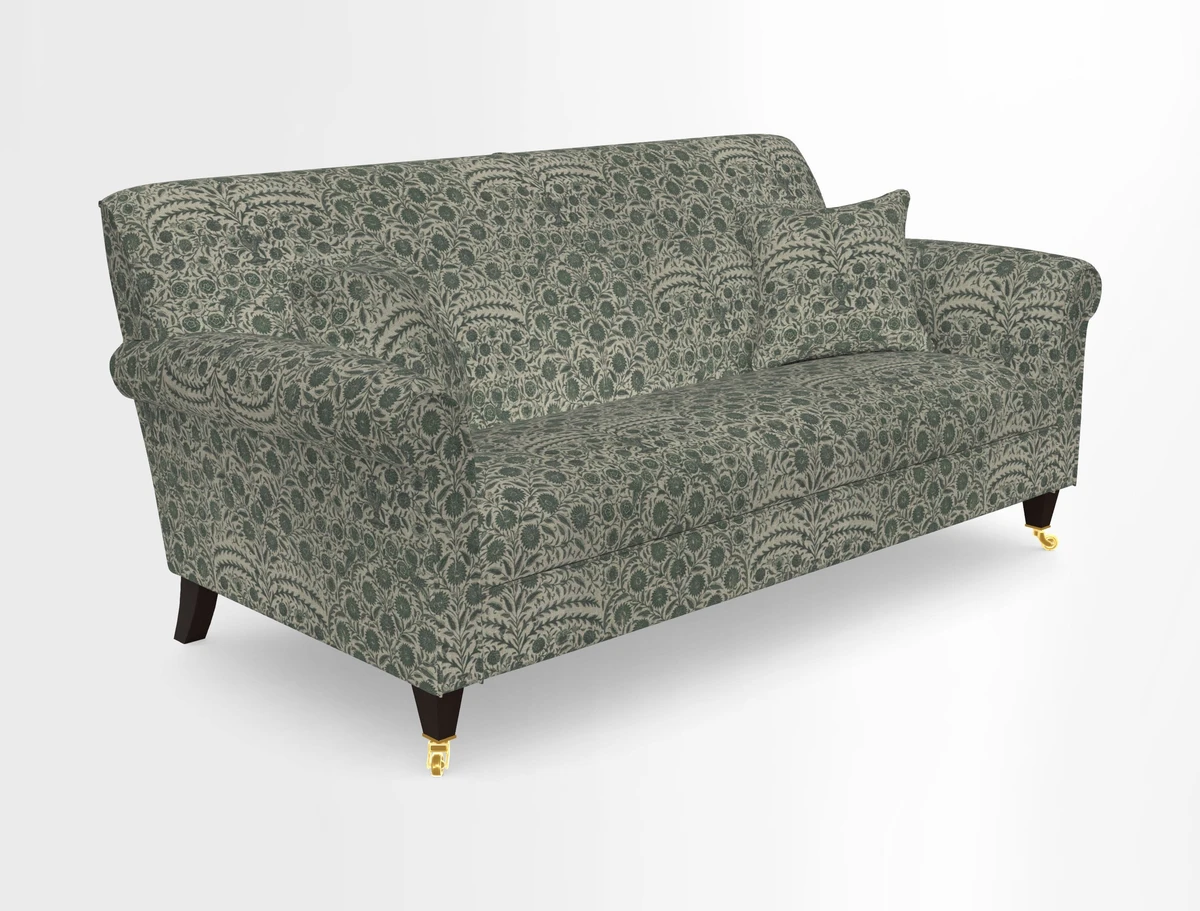 Petworth 3 Seater Sofa in Mulberry Flying Ducks
