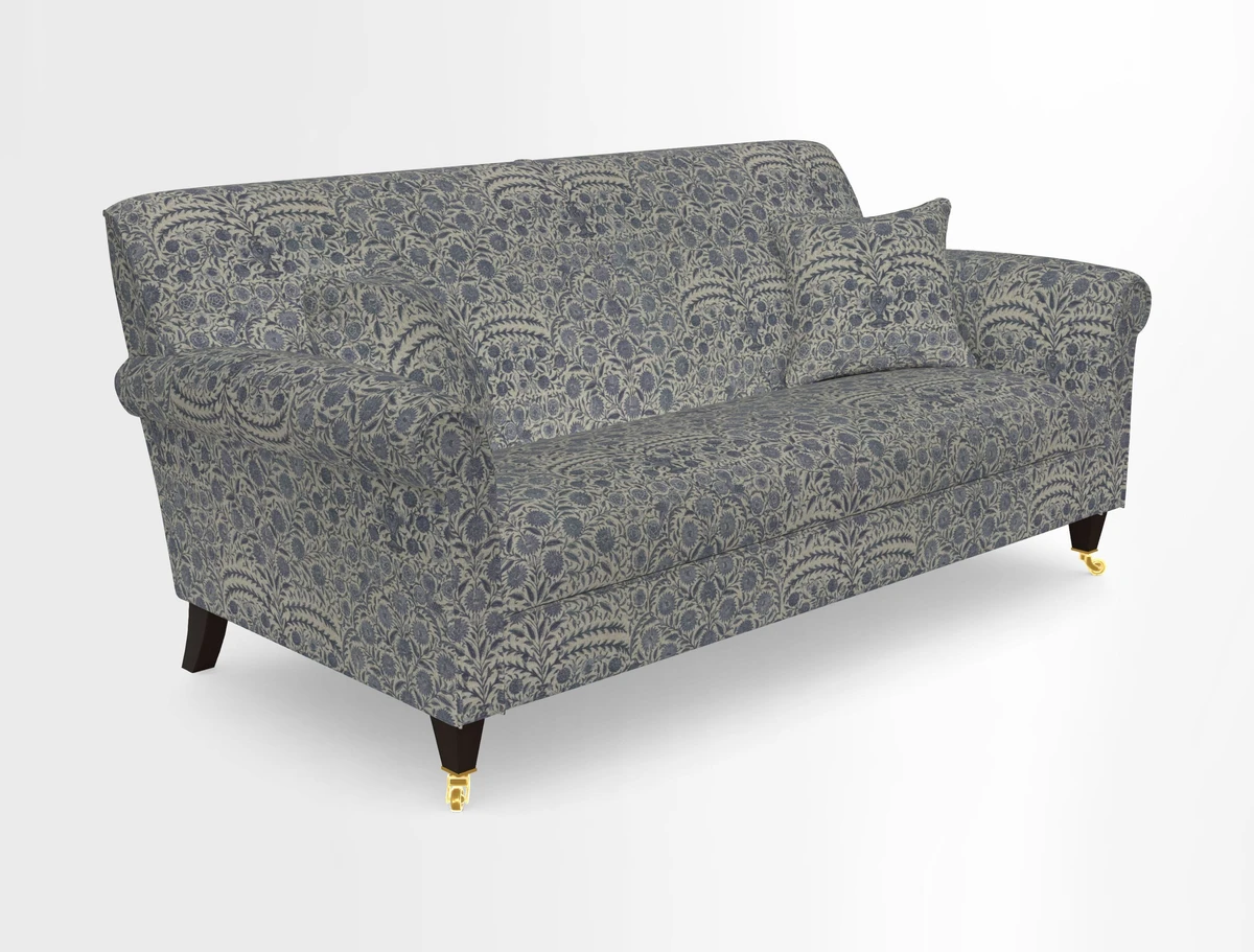 Petworth 3 Seater Sofa in Mulberry Flying Ducks