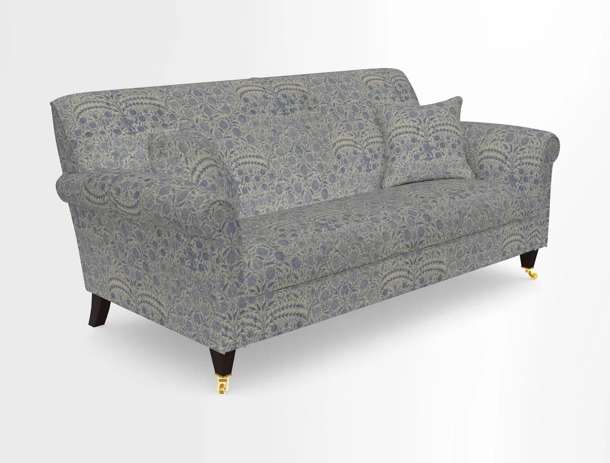Petworth 3 Seater Sofa in Mulberry Flying Ducks