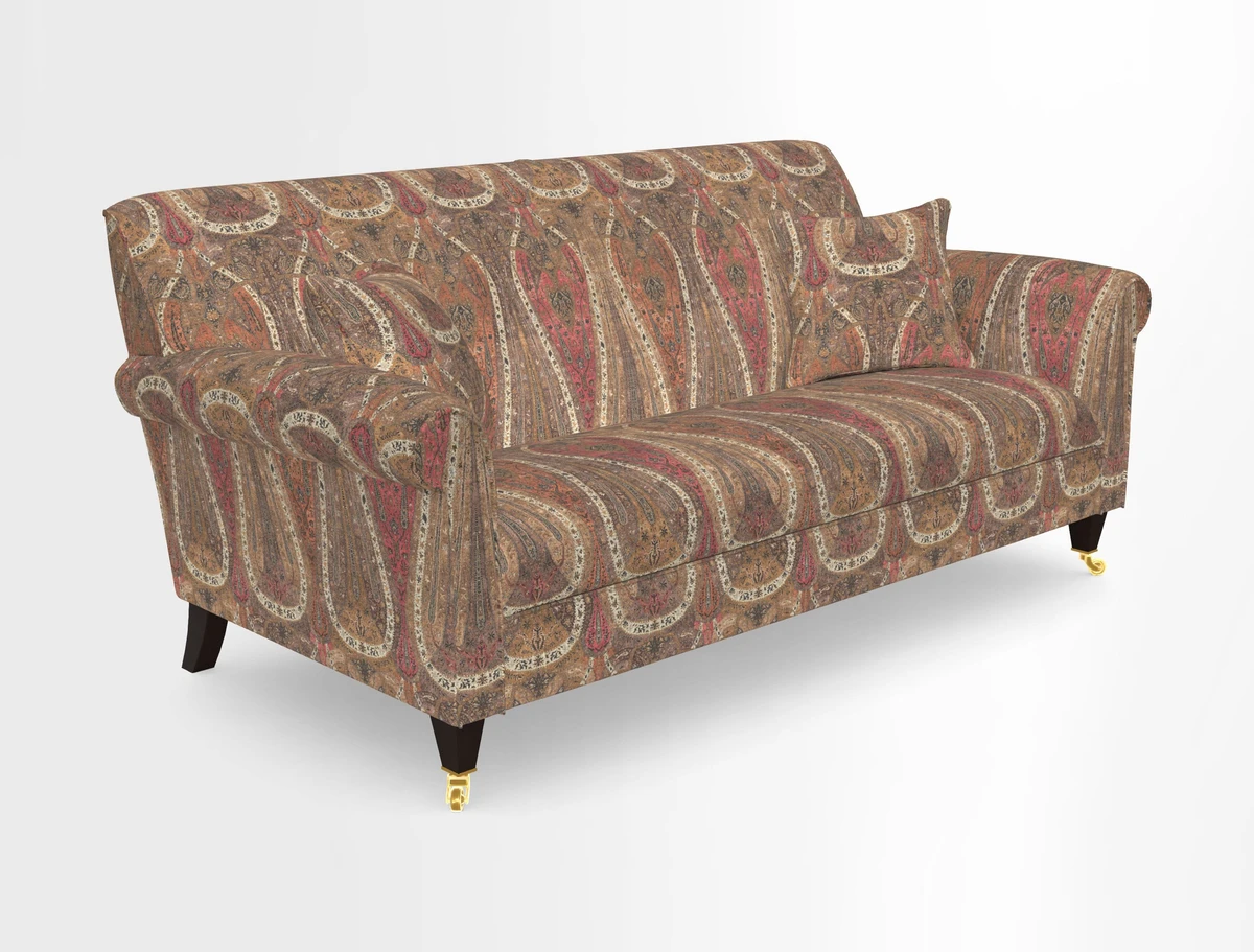 Petworth 3 Seater Sofa in Mulberry Flying Ducks