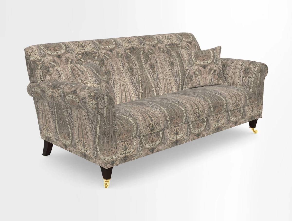 Petworth 3 Seater Sofa in Mulberry Flying Ducks