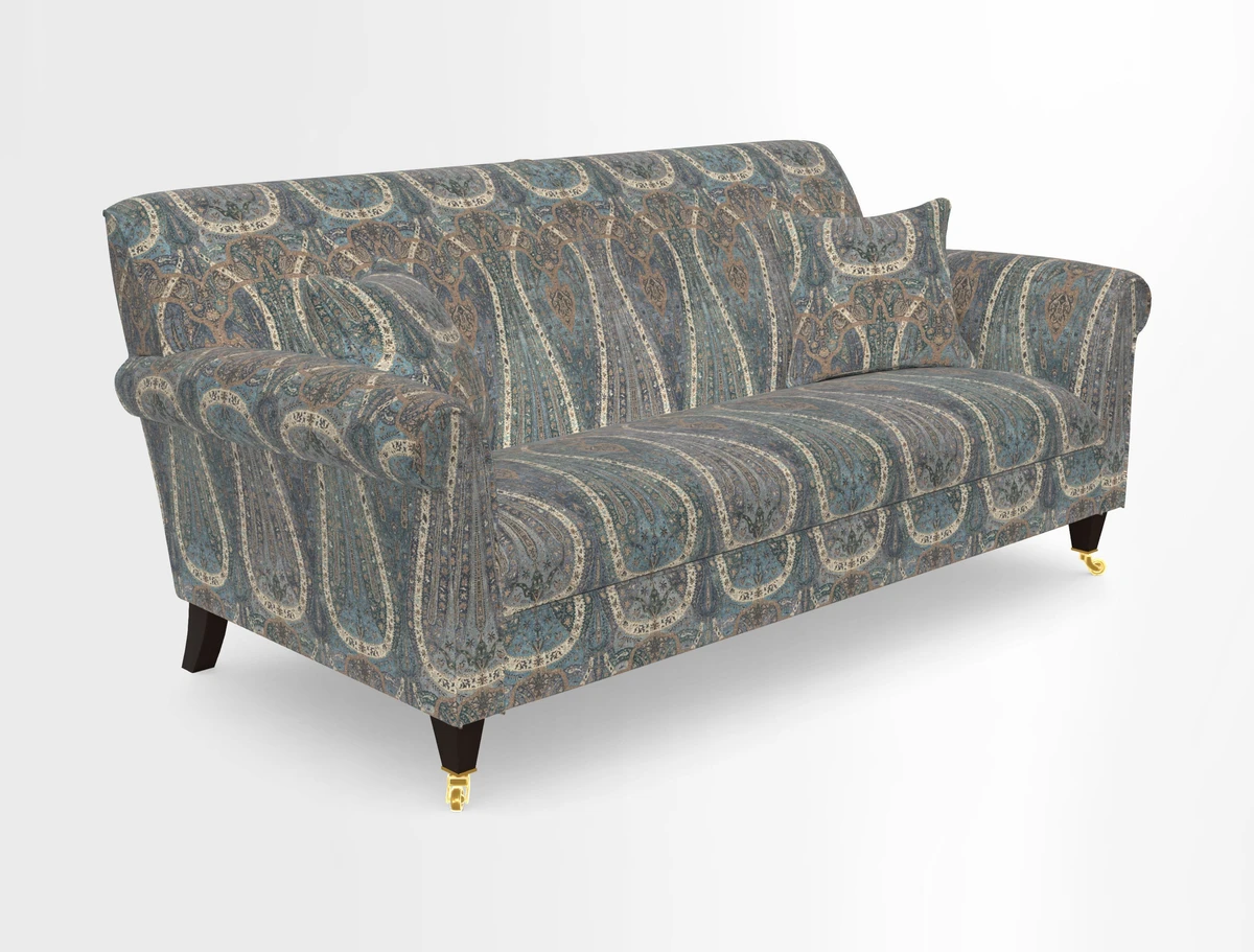 Petworth 3 Seater Sofa in Mulberry Flying Ducks