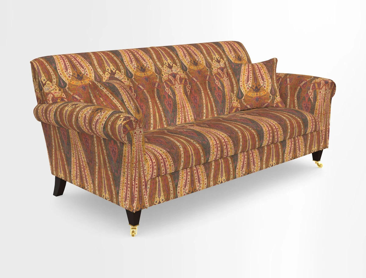Petworth 3 Seater Sofa in Mulberry Flying Ducks