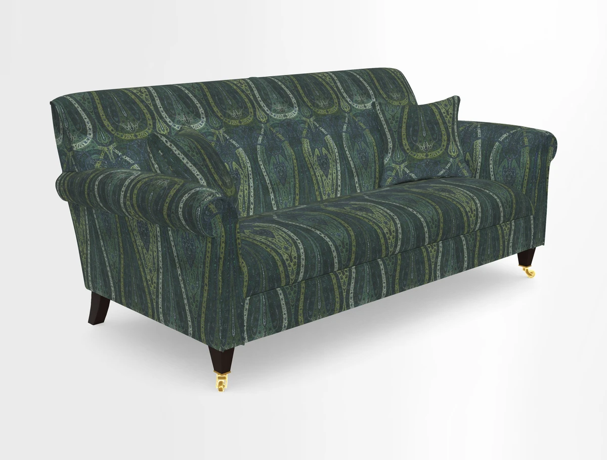 Petworth 3 Seater Sofa in Mulberry Flying Ducks