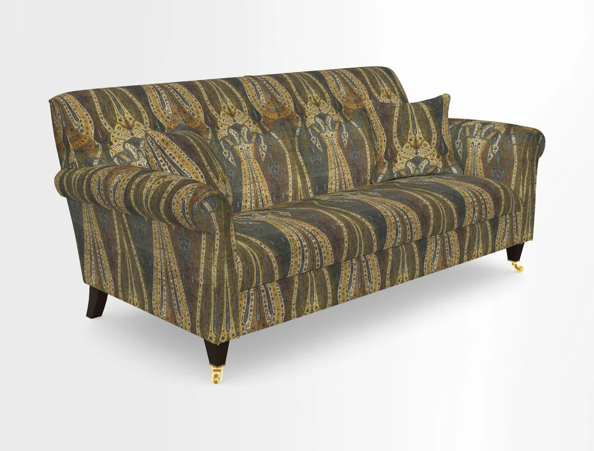Petworth 3 Seater Sofa in Mulberry Flying Ducks