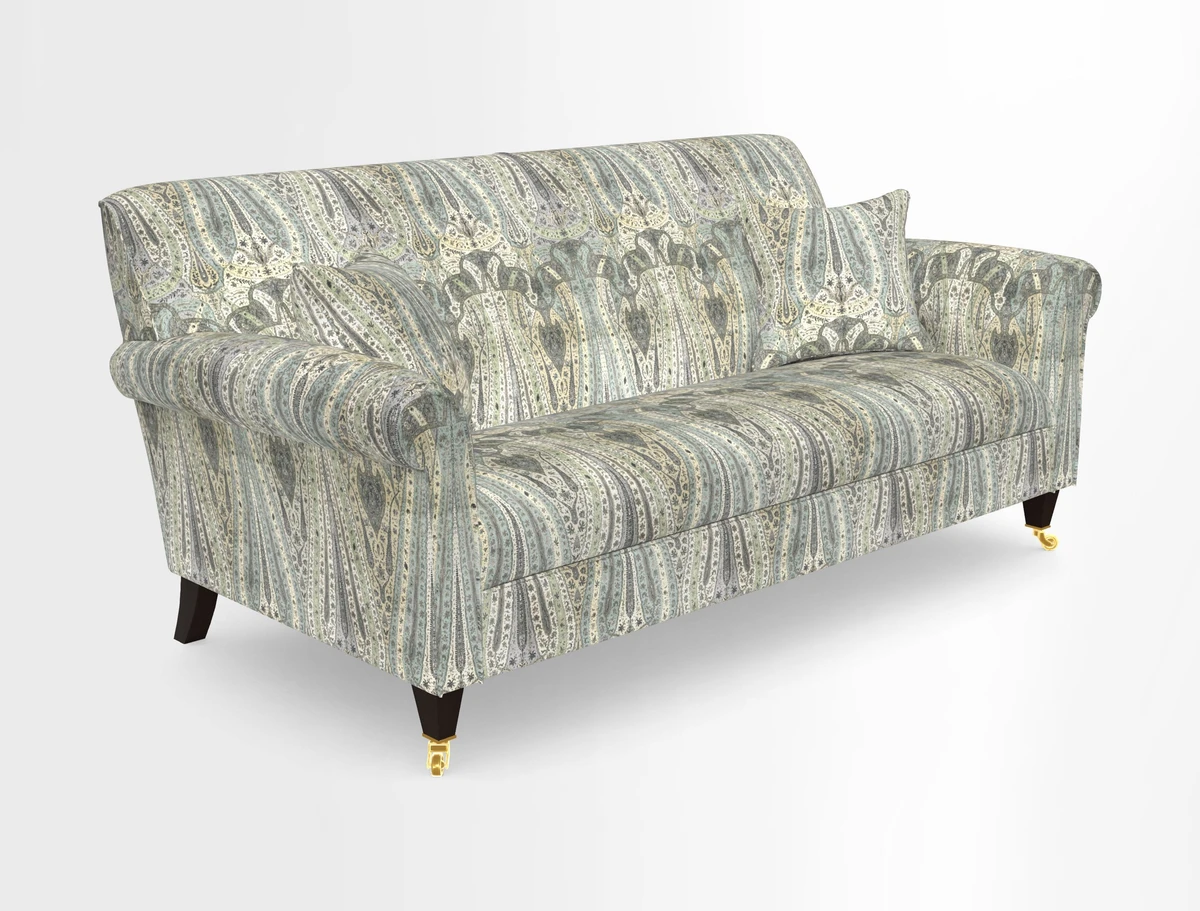 Petworth 3 Seater Sofa in Mulberry Flying Ducks