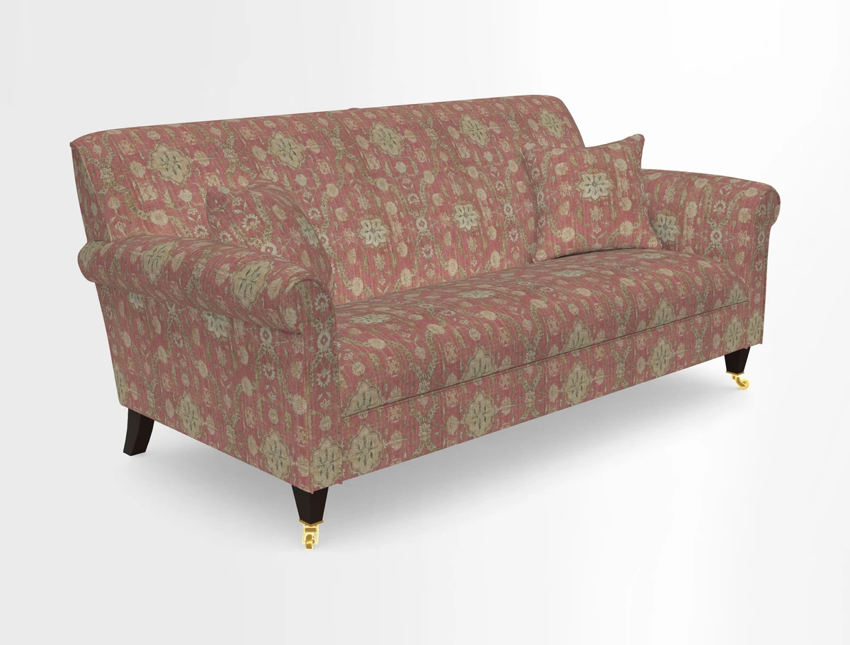 Petworth 3 Seater Sofa in Mulberry Flying Ducks