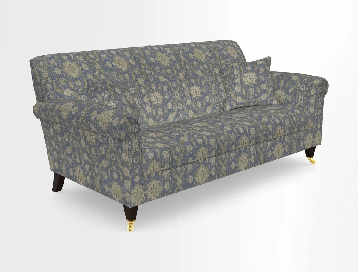 Petworth 3 Seater Sofa in Mulberry Flying Ducks