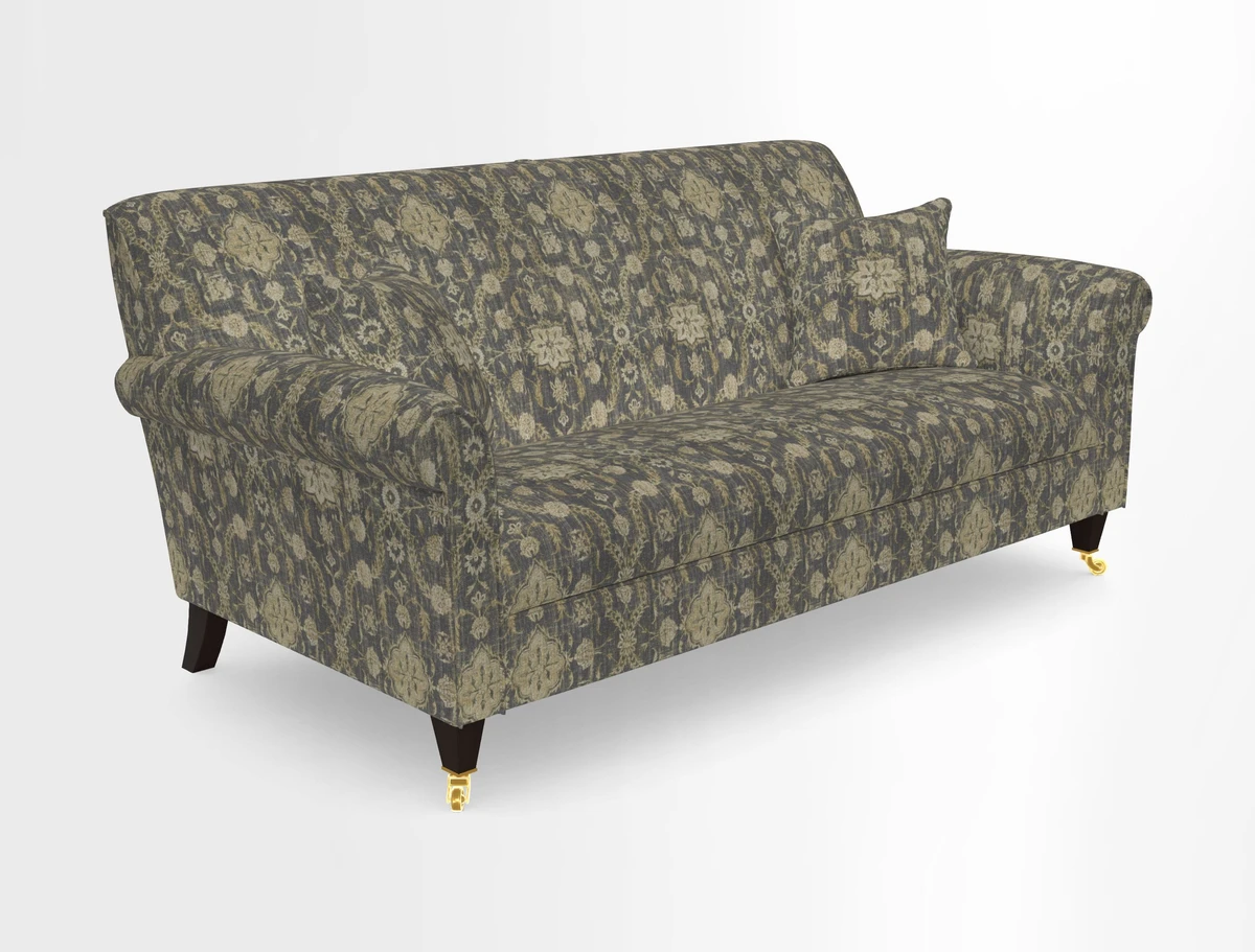Petworth 3 Seater Sofa in Mulberry Flying Ducks