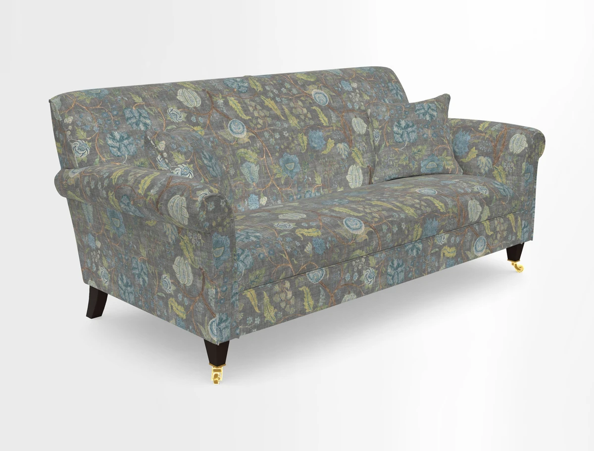 Petworth 3 Seater Sofa in Mulberry Flying Ducks