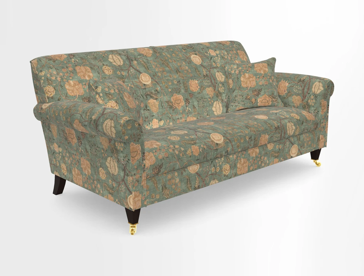 Petworth 3 Seater Sofa in Mulberry Flying Ducks